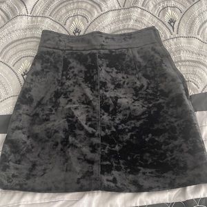 Black velvet Sandro skirt